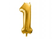 Balon Auriu 86 cm Cifra 1