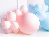Balon rotund 60 cm, Roz Pastel