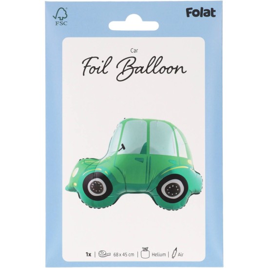 Balon Heliu - Masina Verde - Folat