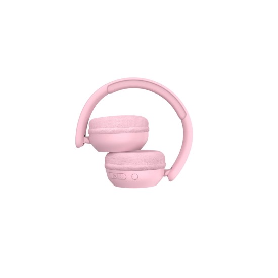 Casti Audio Wireless - Roz cu Lumini - Lalarma Casti Audio Wireless - Roz cu Lumini - Lalarma