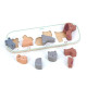 Puzzle incastrat din lemn - 1,2,3,4 Animale - Vilac Puzzle incastrat din lemn - 1,2,3,4 Animale - Vilac