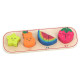 Puzzle incastrat din lemn - 1,2,3,4 Fructe - Vilac Puzzle incastrat din lemn - 1,2,3,4 Fructe - Vilac