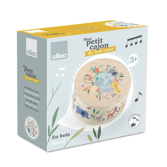 Toba cajon din lemn - Design animale - Vilac Toba cajon din lemn - Design animale - Vilac