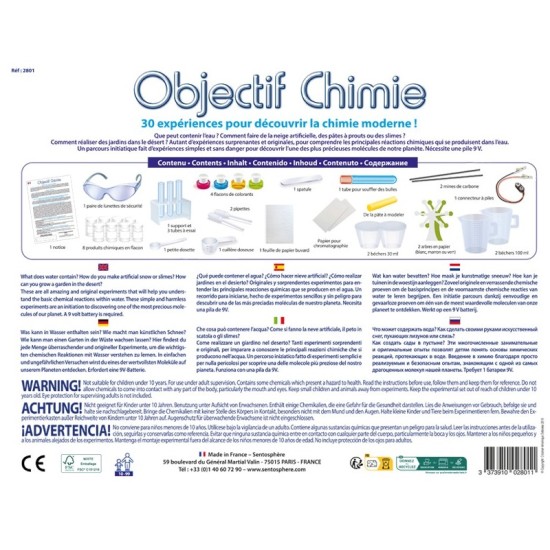 Set cu 30 experimente - Obiectiv CHIMIE