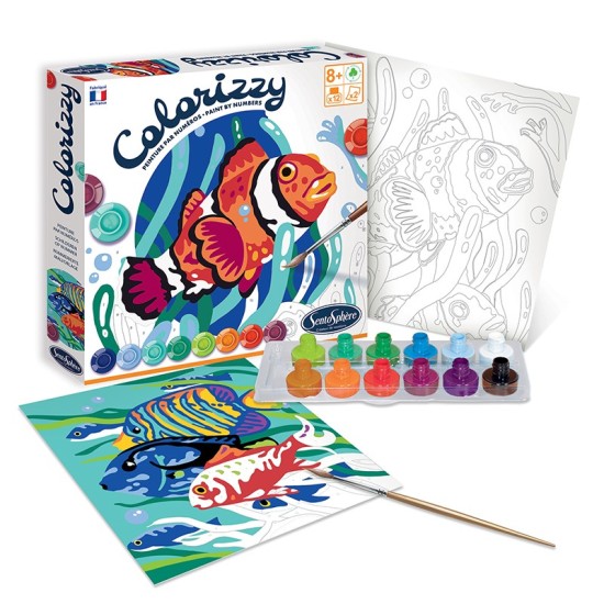 Kit creativ pictura pe numere - Colorizzy Pesti - Sentosphere