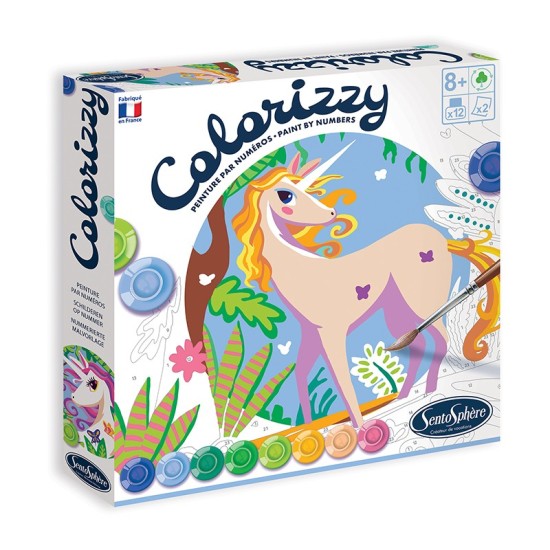 Kit creativ pictura pe numere - Colorizzy Unicorni - Sentosphere