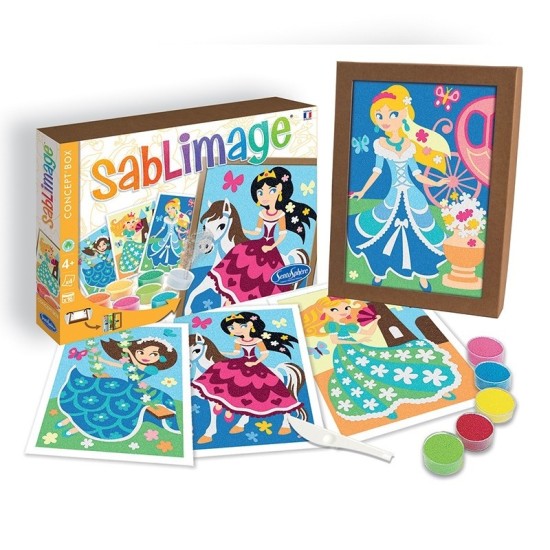 Kit creativ cu nisip colorat - Sablimage Printese - Sentosphere