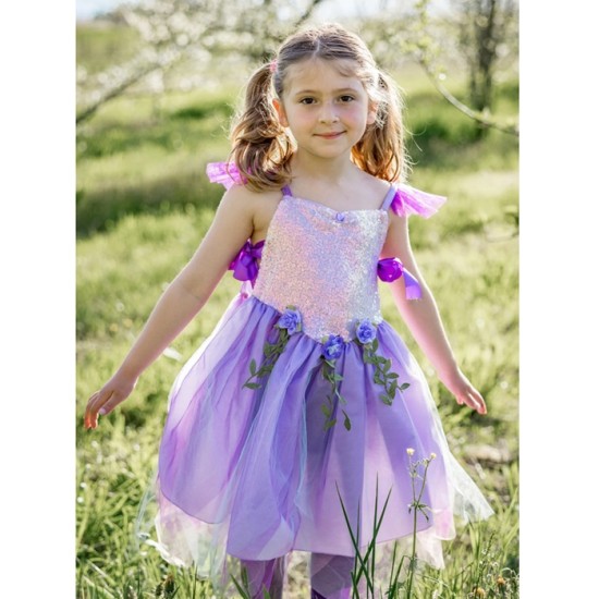 Costum zana cu paiete lila 5/6 ani - Great Pretenders Costum zana cu paiete lila 5/6 ani - Great Pretenders