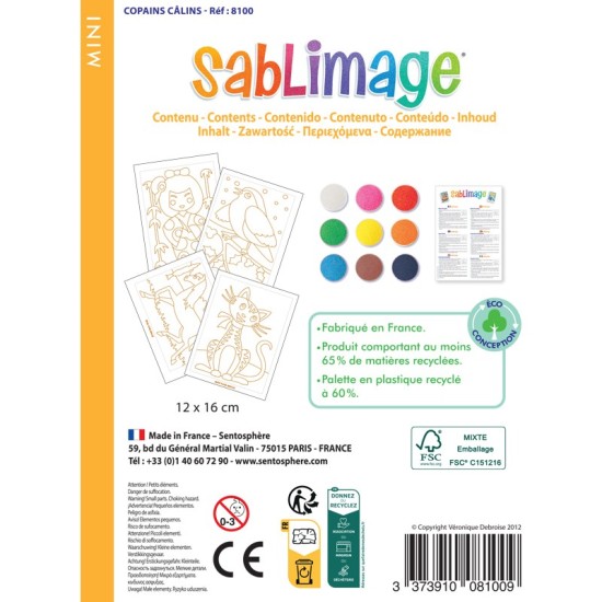 Kit creativ cu nisip - Mini Sablimage Prieteni - Sentosphere