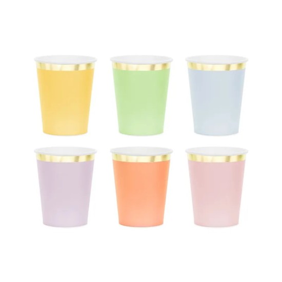 Pahare Mix Pastel - PartyDeco