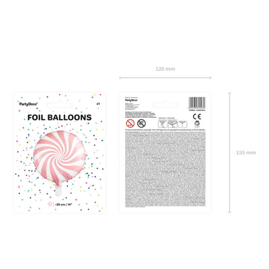 Balon Heliu - Candy Roz - Party Deco