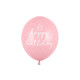 Set 6 Baloane din latex - Happy Birthday Roz 30 cm - Party Deco
