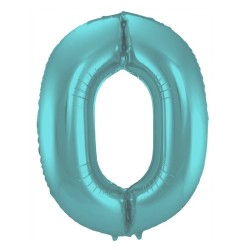 Balon Heliu Aqua Pastel Numar 0