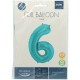 Balon Heliu Aqua Pastel Numar 6