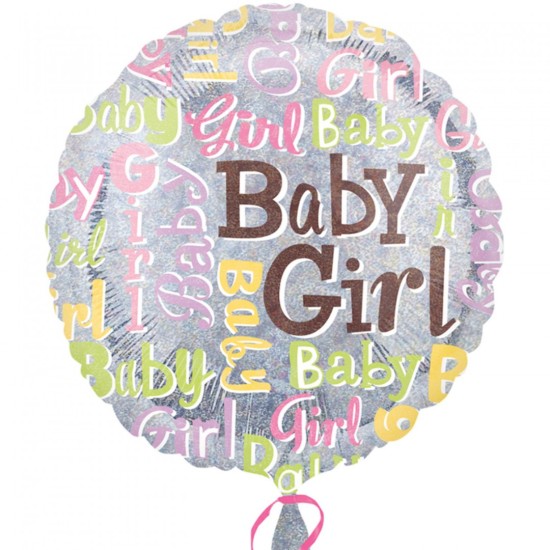 Balon Heliu Sclipici Baby Girl