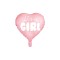 Balon Inima Roz It's A Girl 45 cm