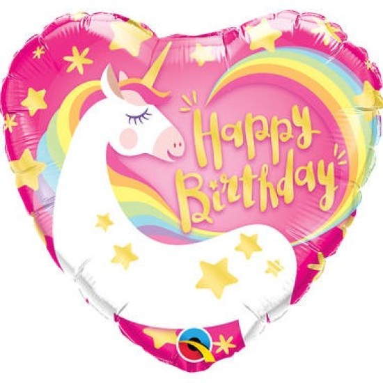 Balon Inima Unicorn 45 cm