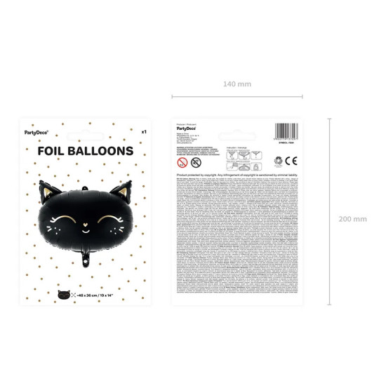Balon Heliu - Pisica Neagra - Party Deco