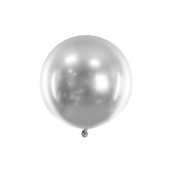 Balon rotund 60 cm, Glossy Argintiu