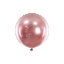 Balon rotund 60 cm, Glossy Rose Gold