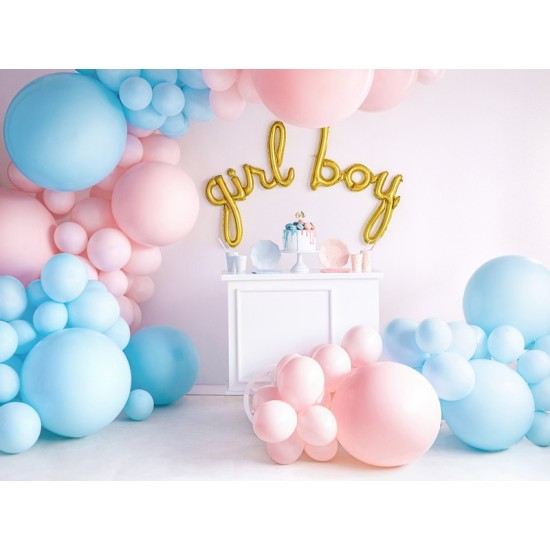 Balon rotund 60 cm, Roz Pastel