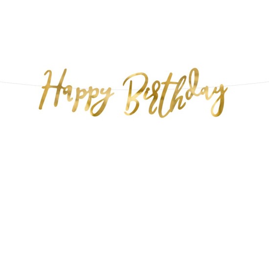 Banner Happy Birthday Auriu