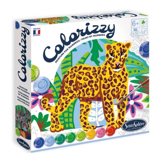 Colorizzi - Pictura pe numere - Zebra & Leopard