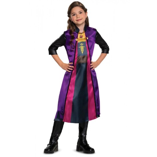 Costum Ana Frozen Calatorie Clasic 5-6 ani