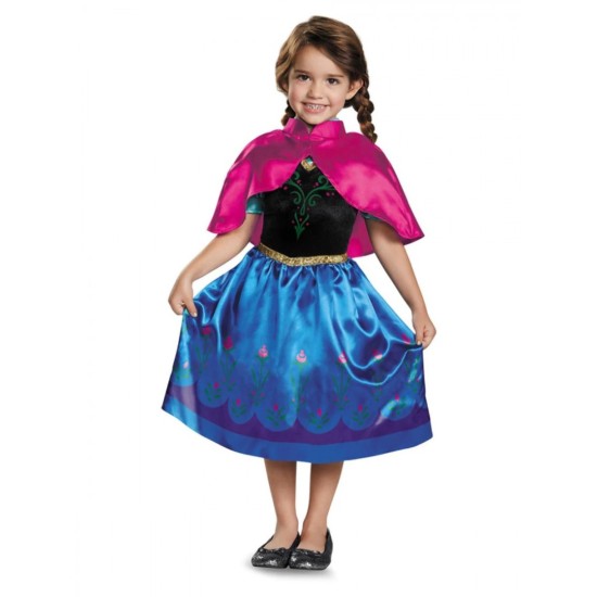 Costum Anna Frozen Calatorie 3-4 ani