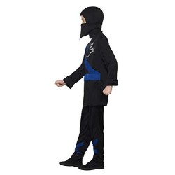 Costum Ninja Albastru Baiat M (7-9 ani)