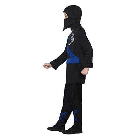 Costum Ninja Albastru Baiat S (4-6 ani)