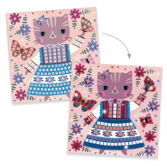 Joc creativ mozaic - Animale de companie - Djeco Joc creativ mozaic - Animale de companie - Djeco
