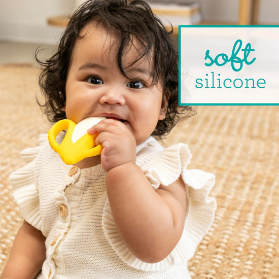 Jucarie dentitie silicon - Banana - Infantino