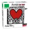 Puzzle 9 cuburi lemn, Keith Haring