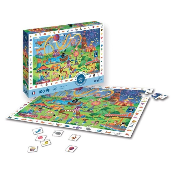 Puzzle Parc de distractii 100 Pcs