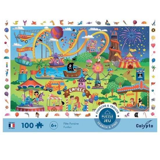 Puzzle Parc de distractii 100 Pcs