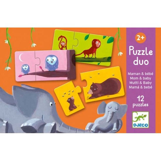 Puzzle duo Mama şi puiul