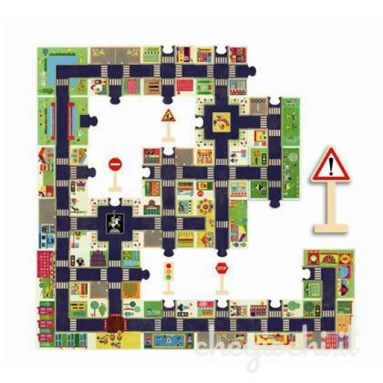 Puzzle gigant Orașul 24 pcs