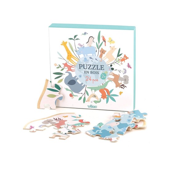 Puzzle lemn - In jurul lumii - Sarah Betz