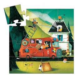 Puzzle Mașina de pompieri 16 pcs