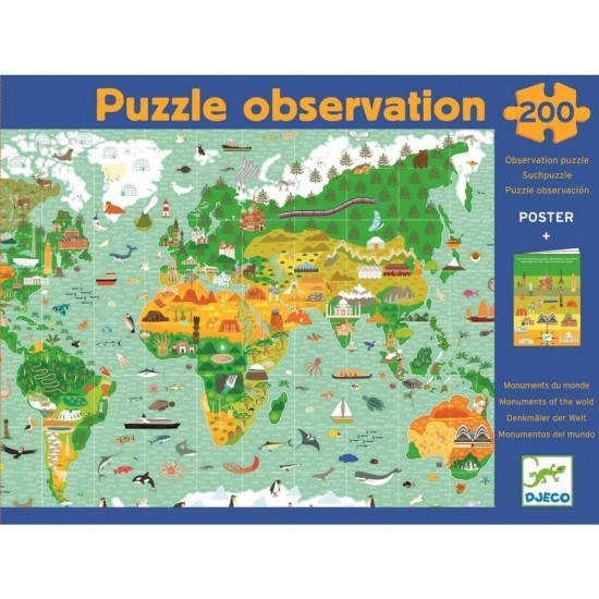 Puzzle observație În jurul lumii 200 pcs