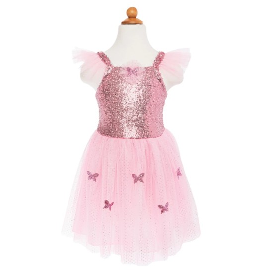 Rochie Paiete Roz Fluture 5/7 ani - Great Pretenders Rochie Paiete Roz Fluture 5/7 ani - Great Pretenders