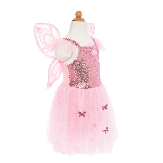 Rochie Paiete Roz Fluture 5/7 ani - Great Pretenders Rochie Paiete Roz Fluture 5/7 ani - Great Pretenders