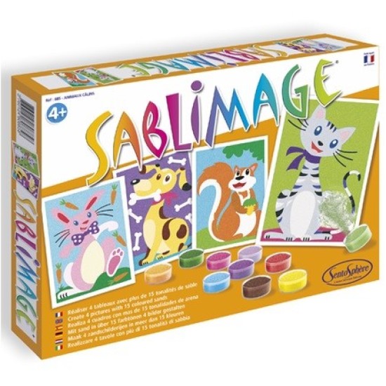 Kit creativ cu nisip colorat - Sablimage Animale de companie - Sentosphere