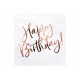 Set 20 Servetele Albe - Happy Birthday roz cupru - PartyDeco