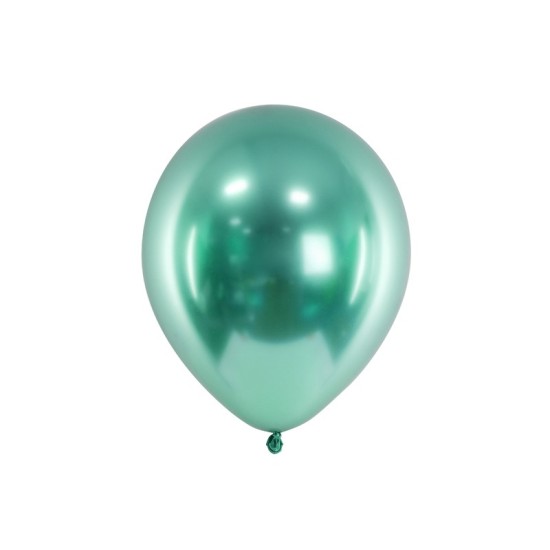 Set 50 baloane latex Glossy Verde, 30 cm