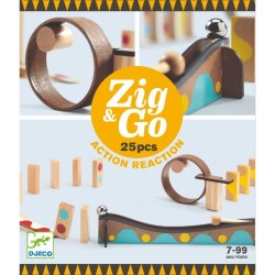 Zig&Go Djeco, set de constructie trasee, 25 piese