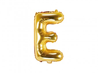 Balon Auriu 35 cm Litera E