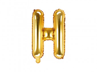 Balon Auriu 35 cm Litera H
