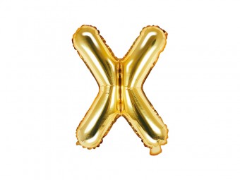 Balon Auriu 35 cm Litera X